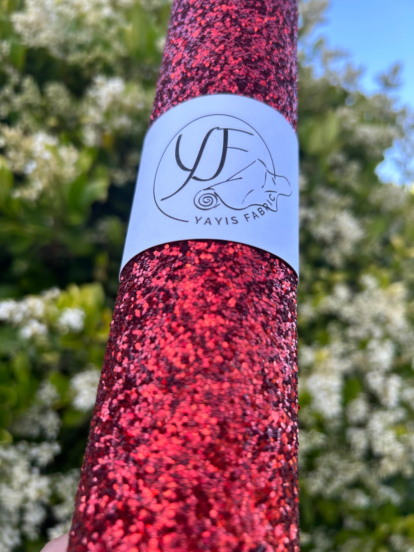 Red Solid Chuncky Glitter