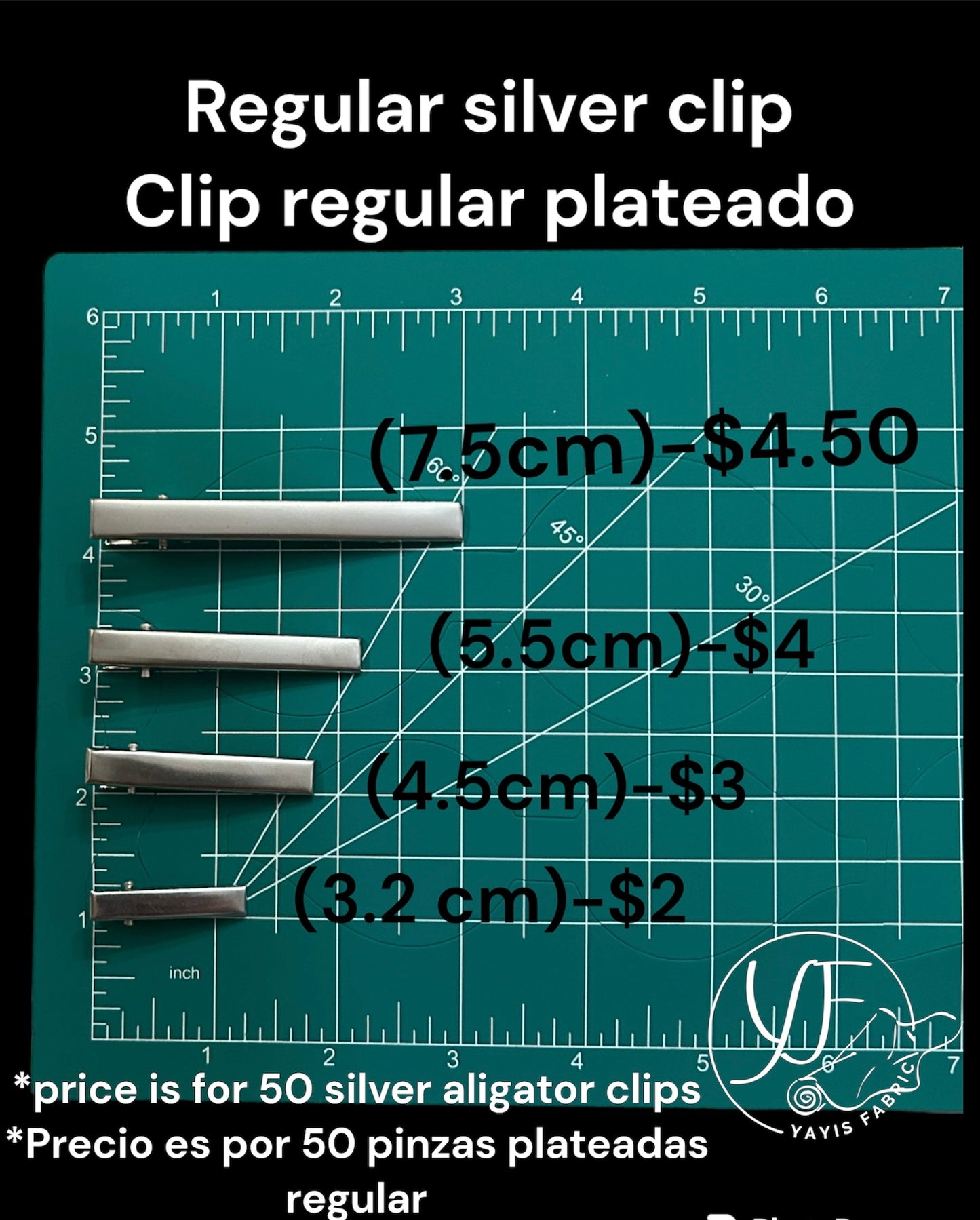 Silver Regular Alligator Clip